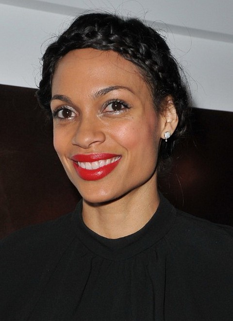 African American Center Parted Long Straight Hairstyle for Prom