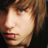 Emo Guy with Brown Hairstyle
