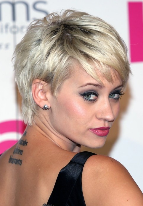 ... Hairstyle 2014: Layered Messy Short Pixie Haircut from Kimberly Wyatt