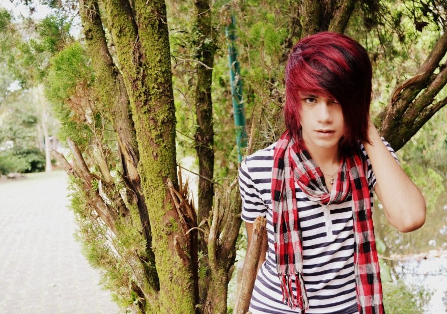 Long Red Emo Hairstyles for Boys