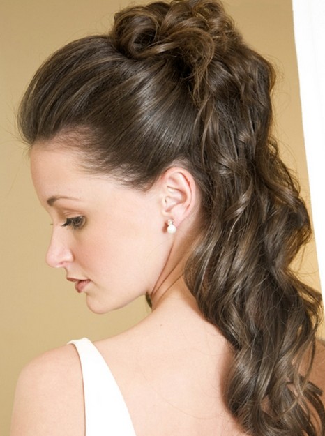 Loose Half Up Half Down Curly Prom Hairstyles