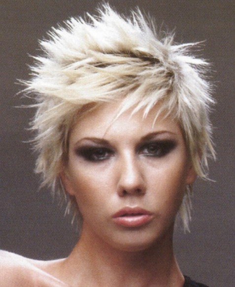 Short Blonde Punk Hairstyles for Women