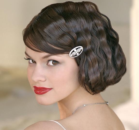 Short Wavy Wedding Hair Style – Latest Bridal Hairstyles | Pretty ...