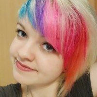 multi coloured hair