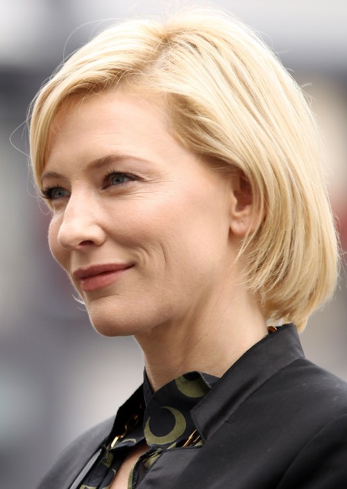 100 Hottest Bob Hairstyles For Short Medium Long Hair Short Blonde Bob Hairstyle For Heart Face Shape Cate Blanchett Haircut