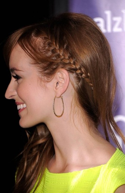 Cute Braided Long Hairstyle for Prom