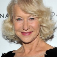 Chic Curly Bob Hairstyle for Older Women Over 60 - Helen Mirren Hairstyles