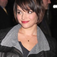 Cute Short Bob Haircut with Bangs - Bob Hairstyles 2014 - Norah Jones Haircut