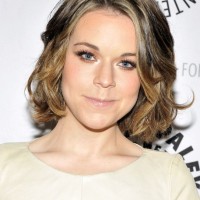 Chic Medium Length Bob Hairstyle with Waves - Tina Majorino Hairstyles