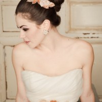 Beautiful Twisted Top Up-do Hairstyle With Flowery Clips