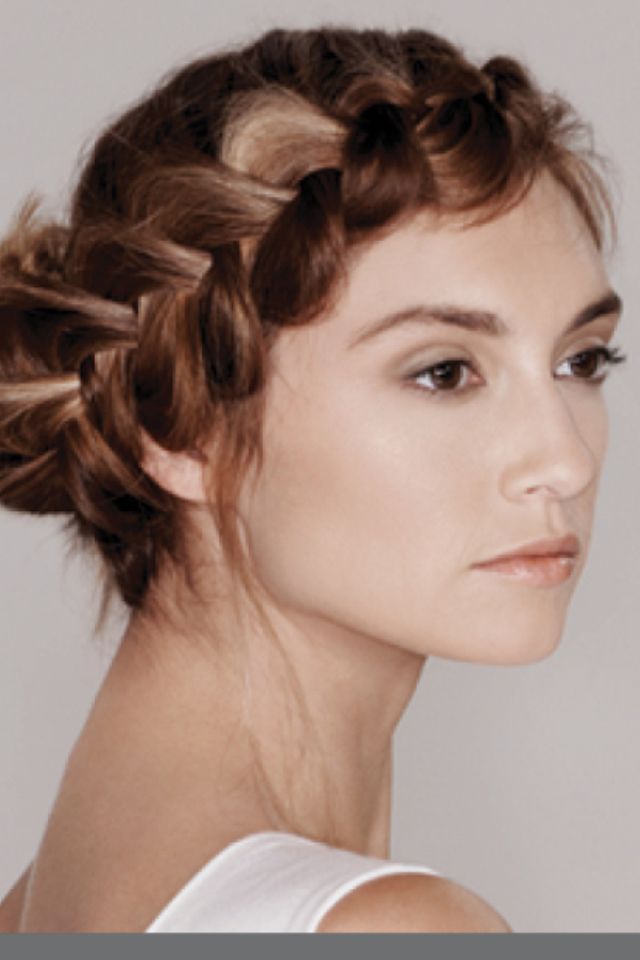 Beautiful Braided Crown Up-do Hairstyle