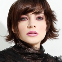 Brown Medium Layered Haircut