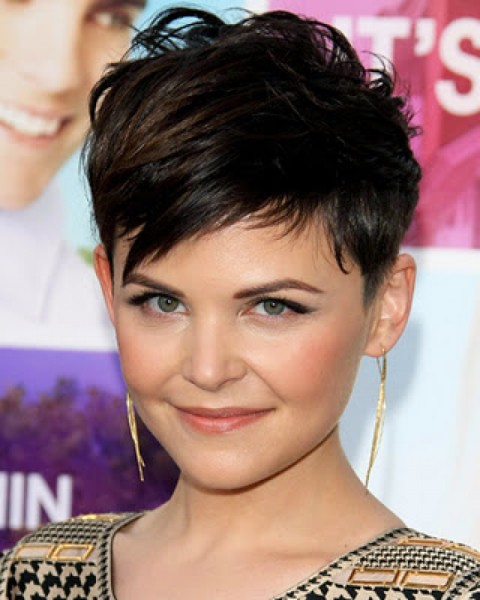 Brown Short Shag Hairstyle