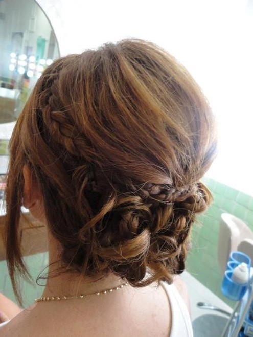 Delicate Braided Updo Hairstyles for Prom