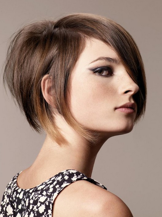 Funky Stacked Bob Haircut - Trendy Short Hairstyles for 2014