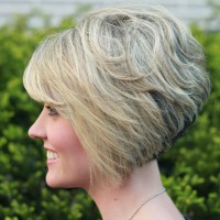 Side View of Stacked Bob Haircut