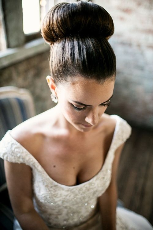 Wedding Hairstyle with Donut Bun