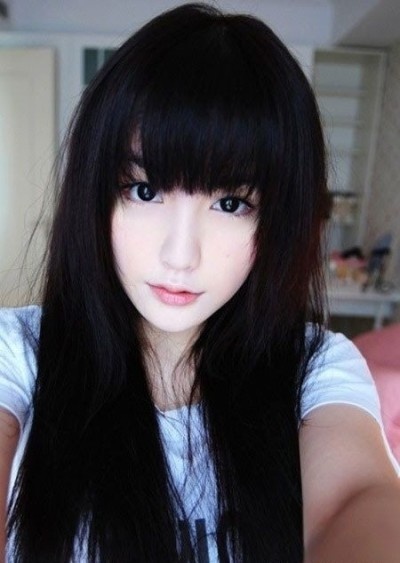 Black Asian Style Long Hair