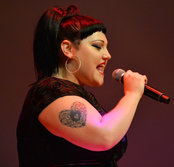 Beth Ditto's Tattoos - Heart Tattoo on Upper Arm