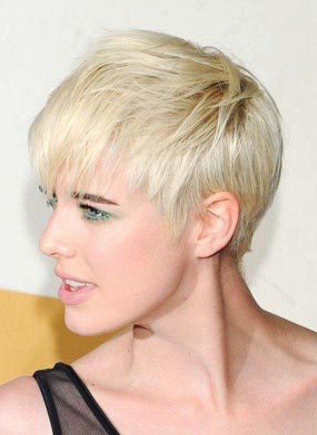 Blonde Pixie Cut for Thin Hair