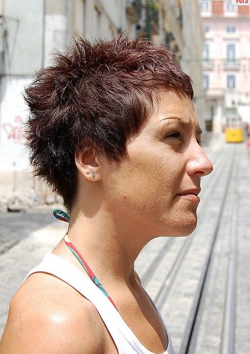 Boyish Short Red Pixie Cut