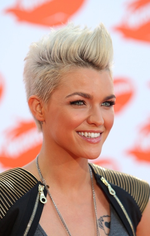 Cool Edgy Short Blond Hairstyle