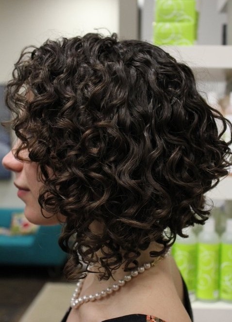 Curly Hairstyles 2014: Side View of Sexy Short Curly Hair Style