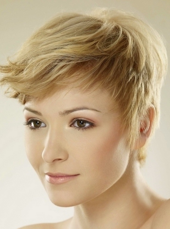 Funky Short Blond Hairstyle