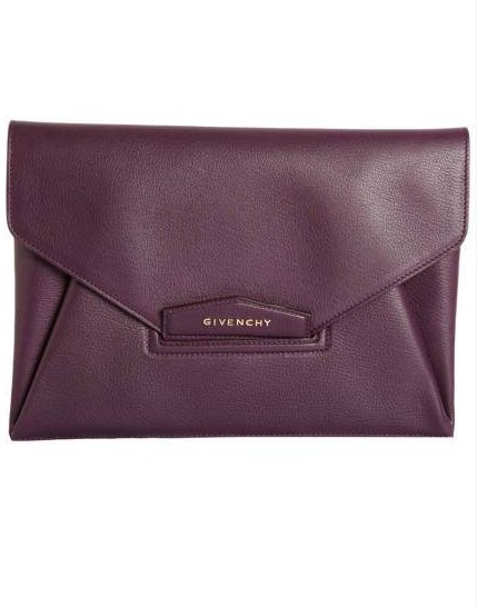 Givenchy Antigona Leather Envelope Clutch, $1,240