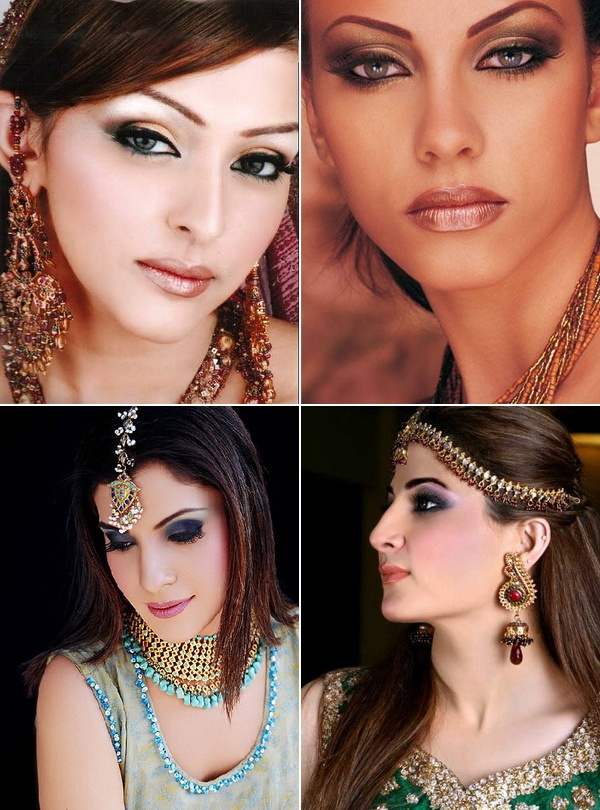 Indian makeups with heavy glitters