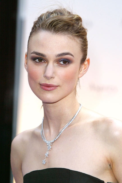 Keira Knightley Hair - Swept Back Hairstyle