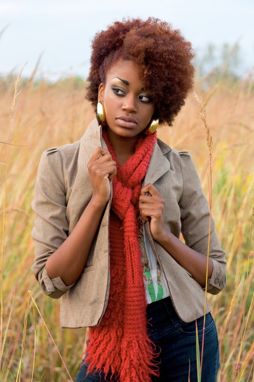 Kinky natural hairstyles