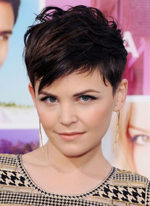 Layered Short Razor Cut with Side Bangs 