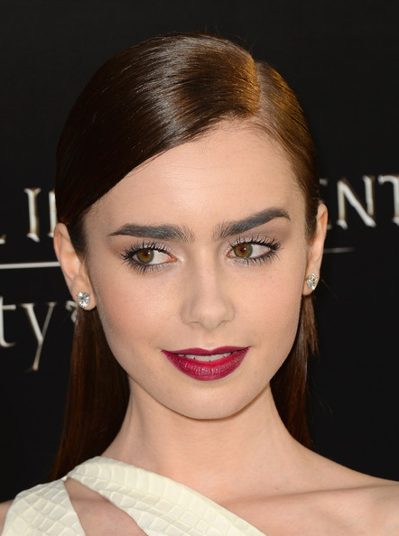 Lily Collins Half-up Half-down