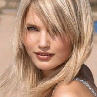 Blond Mid-length Shaggy Hairstyle