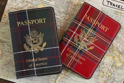 Plaid Passport Cover