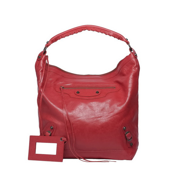 Red stylish handbag