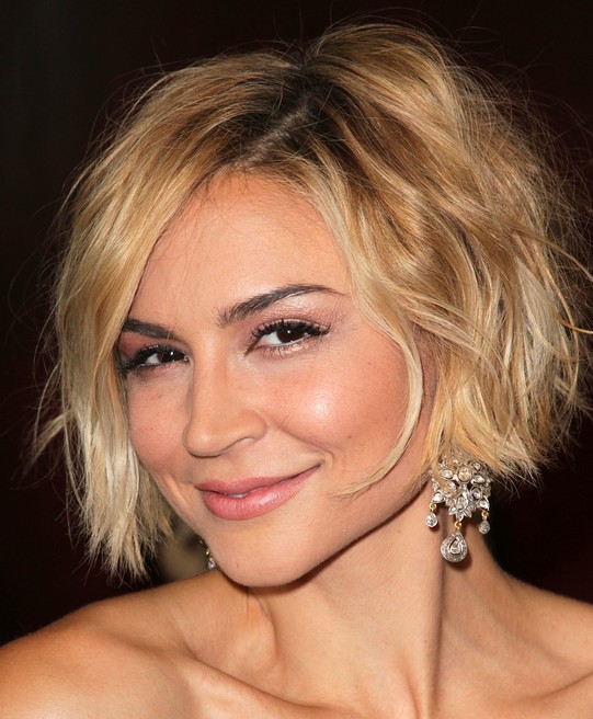 Samaire Armstrong Cute Short Shaggy Hairstyle 2014