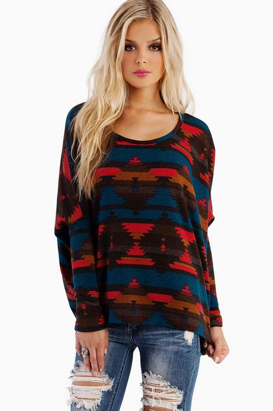 Sammy Tribal Top Sweater