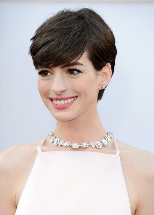 Short Hairstyles : Cute Layered Pixie Cut with Bangs for Thick Hair