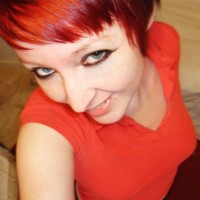 Short Red Pixie Cut