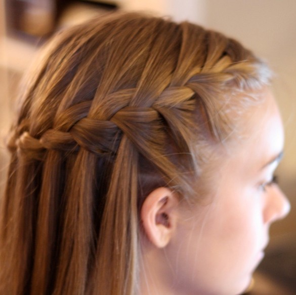 Waterfall Braid - Cute Braided Hairstyle for 2014