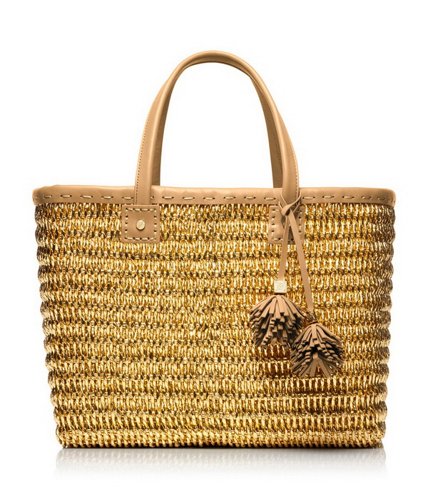 earthy straw tote