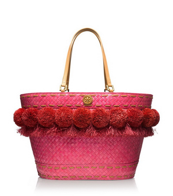pink tote with cute decoration