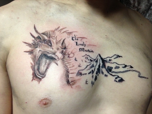 Dragon Tattoos for Men - Dragon Tattoo on the chest