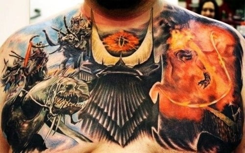 Chest Tattoos for Men - Cool Tattoo Design