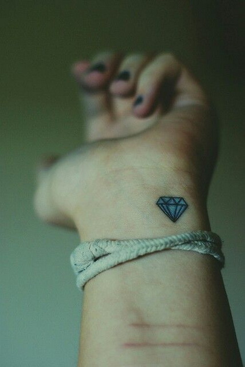 Diamond Tattoo - Wrist Tattoo