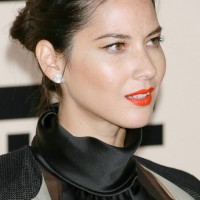 2014 Olivia Munn Hair style: Funny Bun