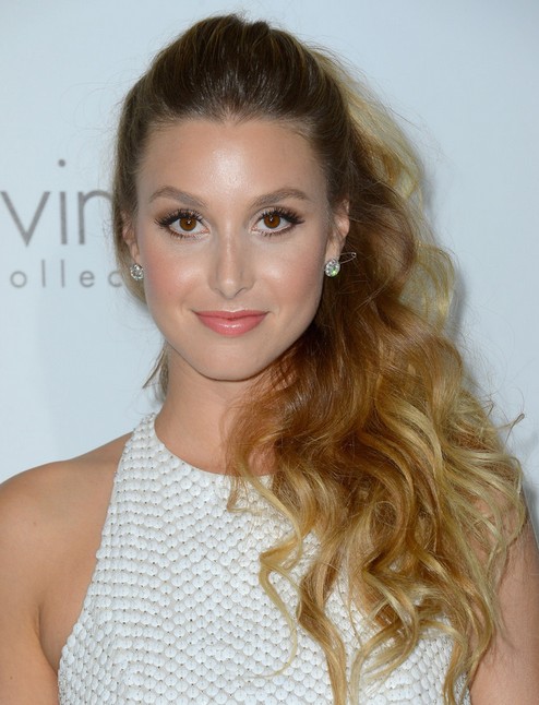 2014 Whitney Port Hairstyles: Cute Ponytail
