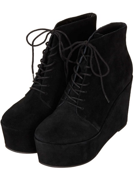 ALFF Lace Up Wedge Boots